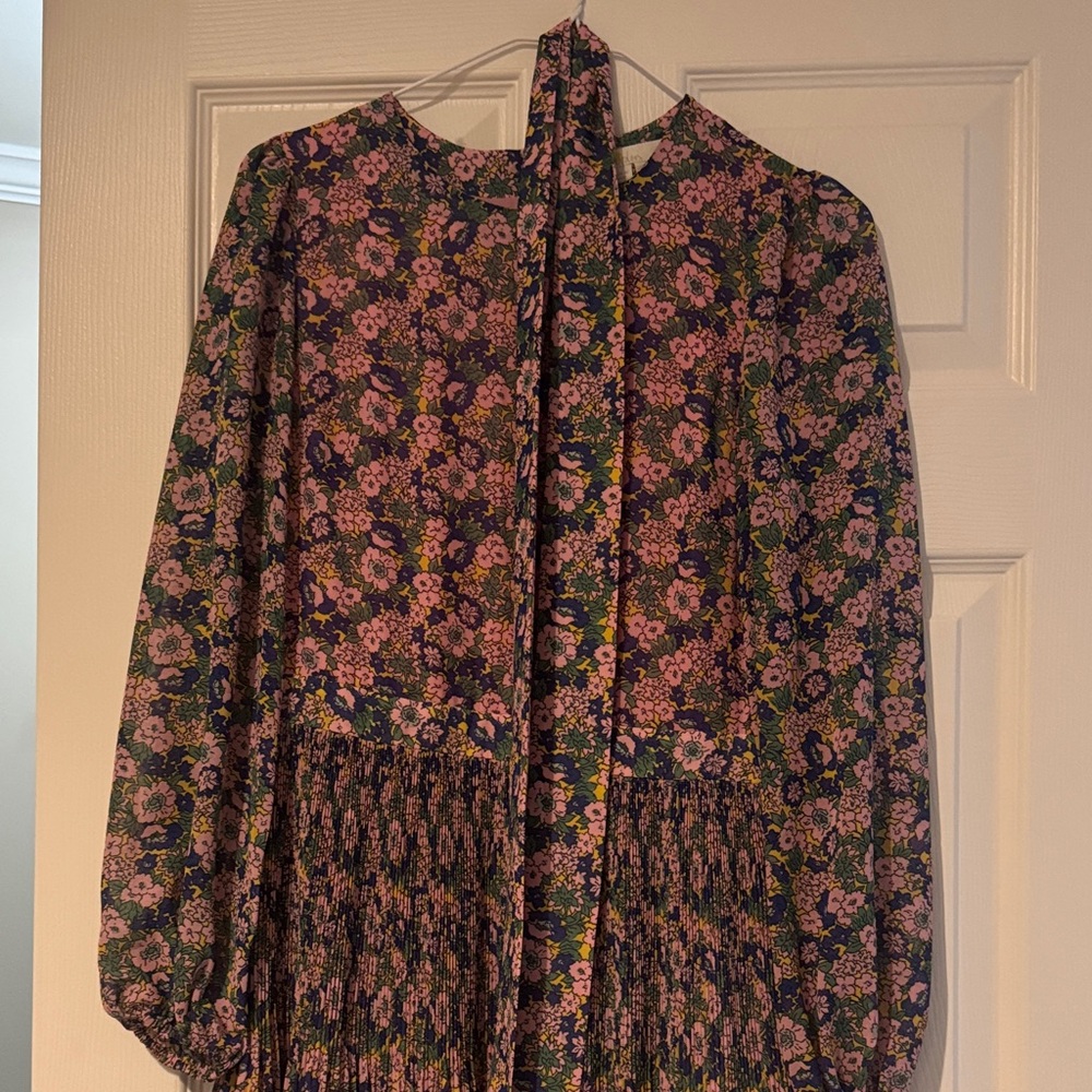 Boden Purple Floral Mini Dress